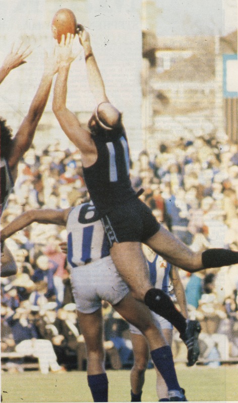 Bruce Doull flies high.