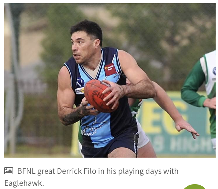 Bendigo's Derrick Filo