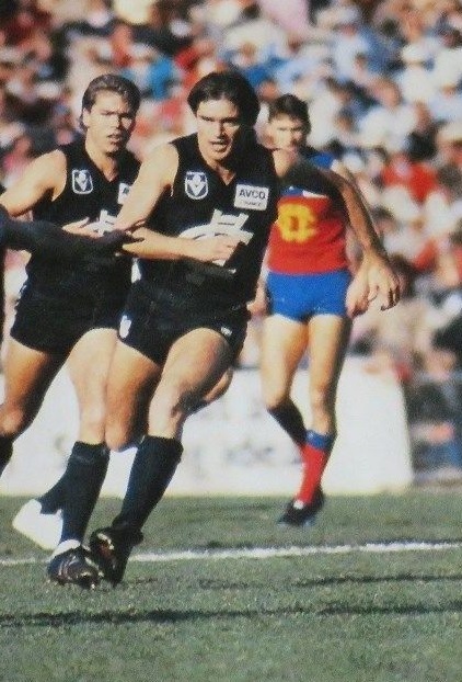 1985 Rd 9 - Peter Rohde & Wayne Blackwell in action.