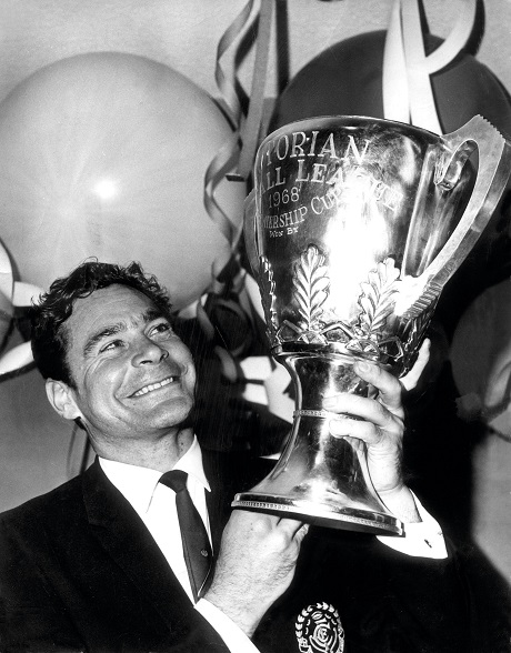 1968   Ron Barassi And The Premiership Cup