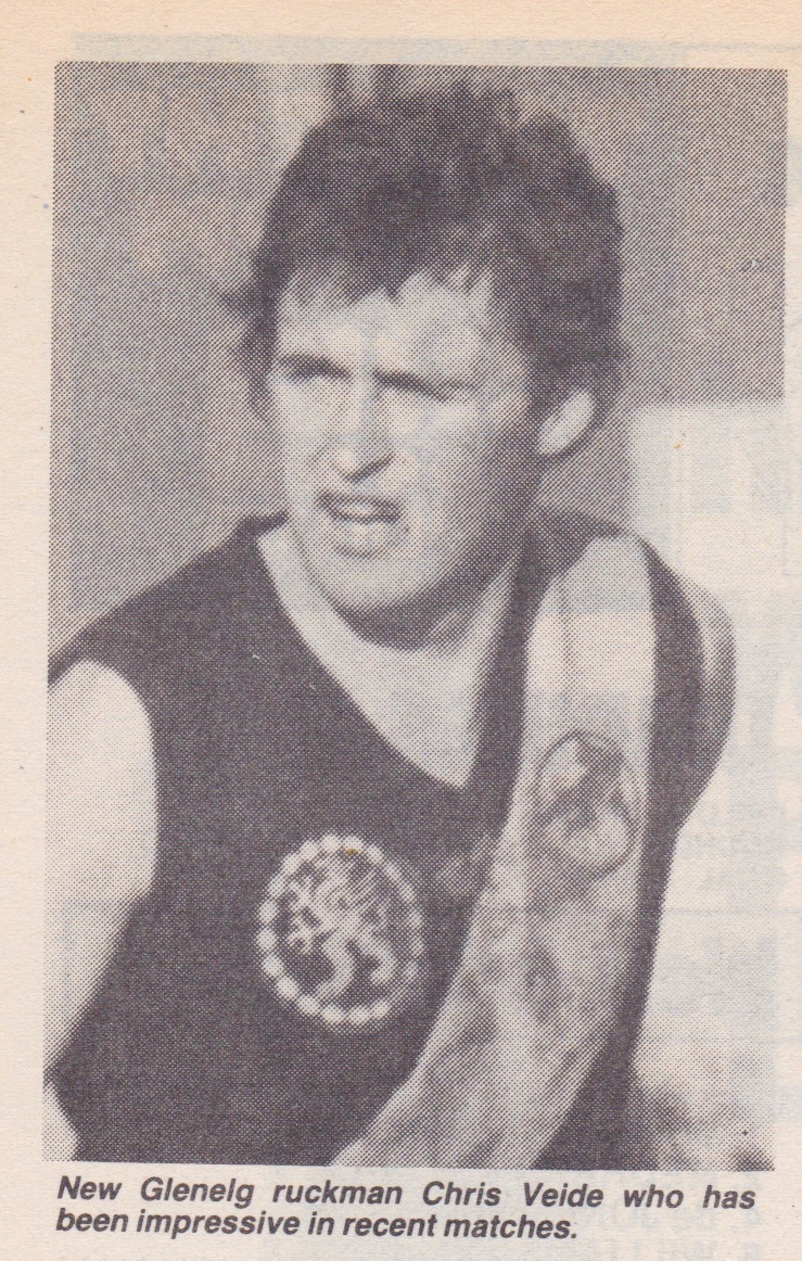 1981 - Carlton Draftee; Glenelg's Chris Veide.