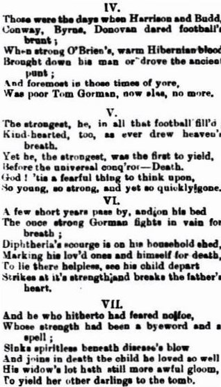 1880 Edmund Finn's Tom Gorman Tribute Poem part 2 of 3
Trove; Hamilton Spectator July 03