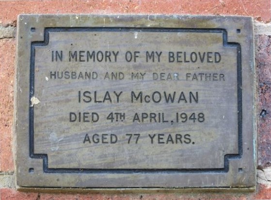 Islay McOwan memorial
Northern Suburbs Memorial Garden, North Ryde,  Sydney
heavenaddress.com