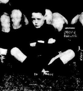 A young Bruce Bentley posed as team mascot in a photo in the Argus of August 13 1954. Ten years later he would play a single game for the Blues.