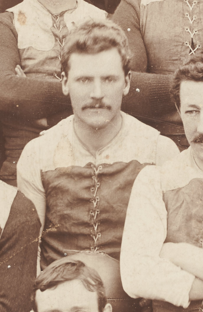 Taken on the 4th July 1896 at the MCG before the game against Fitzroy.

Photo by John Beaumont courtesy of State Library of Victoria.