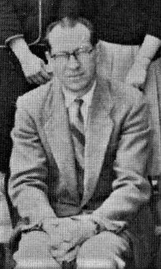 1962 Montague Brown (Carlton 1937)
Monty aged about 49, lecturer at the F.T.C.
Cropped and enlarged from the Frankston Teachers College 1962 year book "Struan" (p72)
Monash Uni online archive