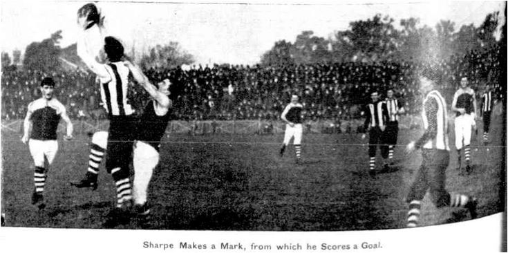 1905 Rnd 10 v South Melbourne
Trove; Punch July 20 p12