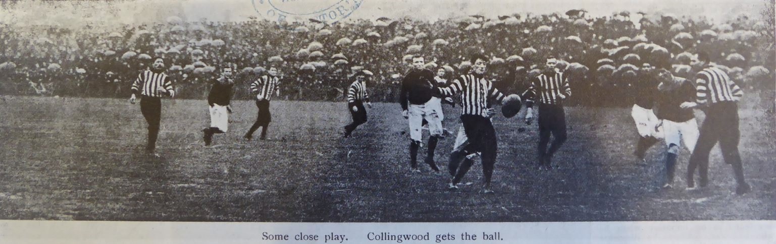 1906 Rnd 11 v Collingwood Princes Park 
Image; SLV, Illustrated Sporting and Dramatic News July 30 