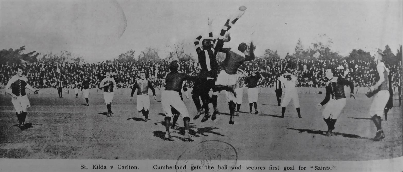 1907 Rnd 1 v StKilda at Princes Park
SLV: Illustrated Sporting and Dramatic News
May 08