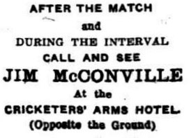 1911 Cricketer's Arms, Punt Road advert.
Richmond guardian July 29 p3