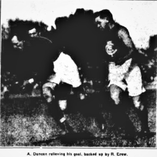 1928 Rnd 1 v Fitzroy at Brunswick Street
Alex Duncan and Ray Brew
Trove; Argus April 23 p6