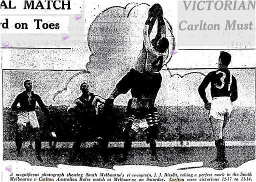 1932 Rnd 13 v South Melbourne
Referee August 03 