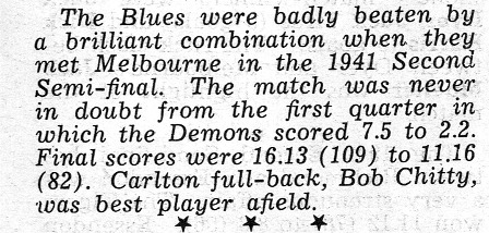 1941 2nd Semi Vs Melbourne.