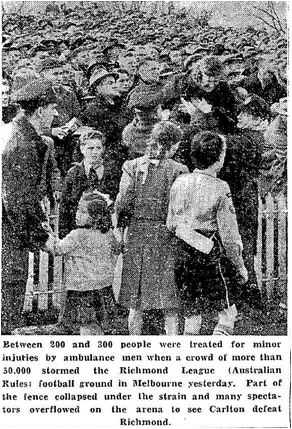 1949 Rnd 9 v Richmond
Trove; Brisbane Telegraph June 14 