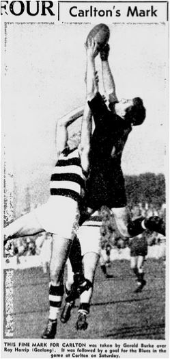 1957 Rnd 4 Gerald Burke v Geelong
Age May 14