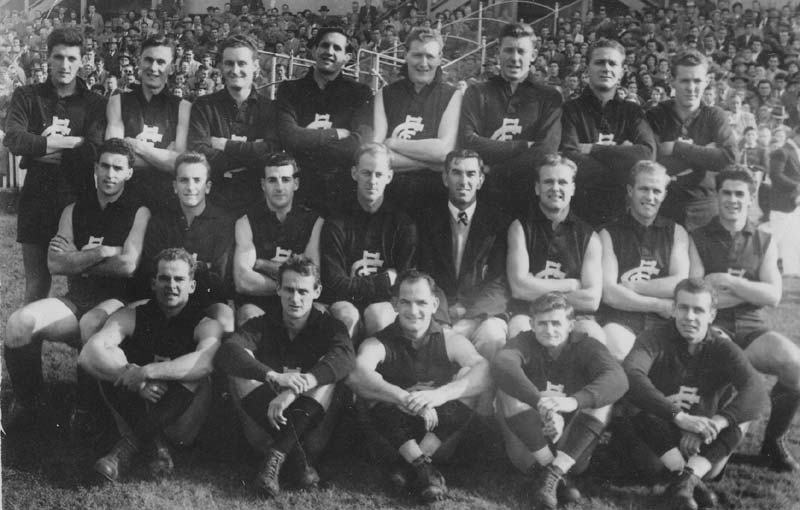 Back row, l to r: Vic Garra, Denis Zeunert, Peter Webster, Kevin Clarke, Bill Milroy, Graham Donaldson, Vin English, Bob Crowe

Middle row: Doug Beasy, Colin Holt, George Ferry, Ken Hands (Capt.), Jim Francis (Coach), Laurie Kerr (Vice-Capt.), Jack Mills, John Chick

Front row: John James, Graham Gilchrist, Bruce Comben, Kevan Hamilton, Jack Sullivan