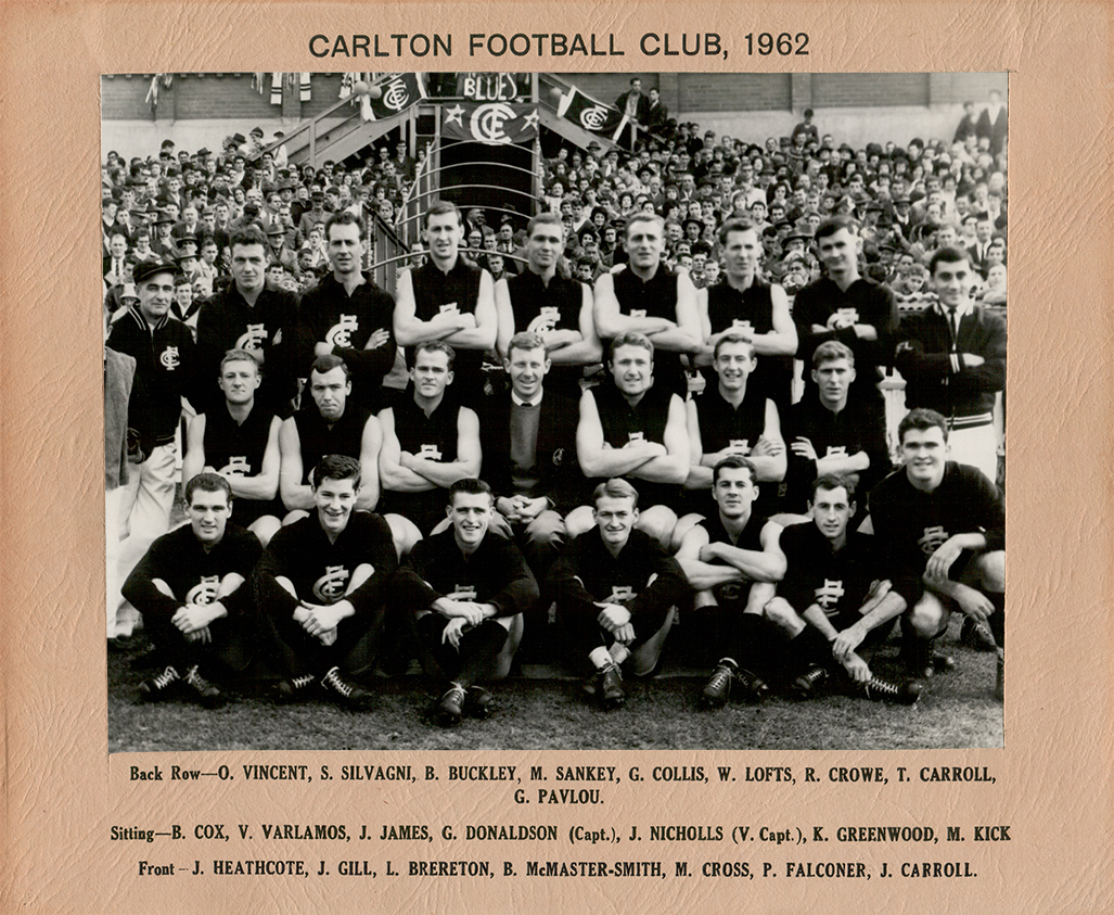 1962 team photo with names